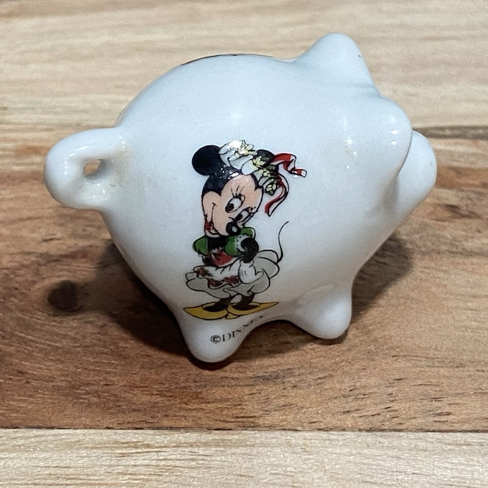 Vintage Porcelain Mini Minnie Mouse Pig Made in W. Germany Disney